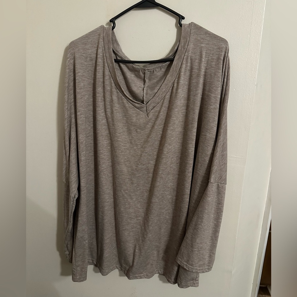 Plus Size Tan 4x Blouse